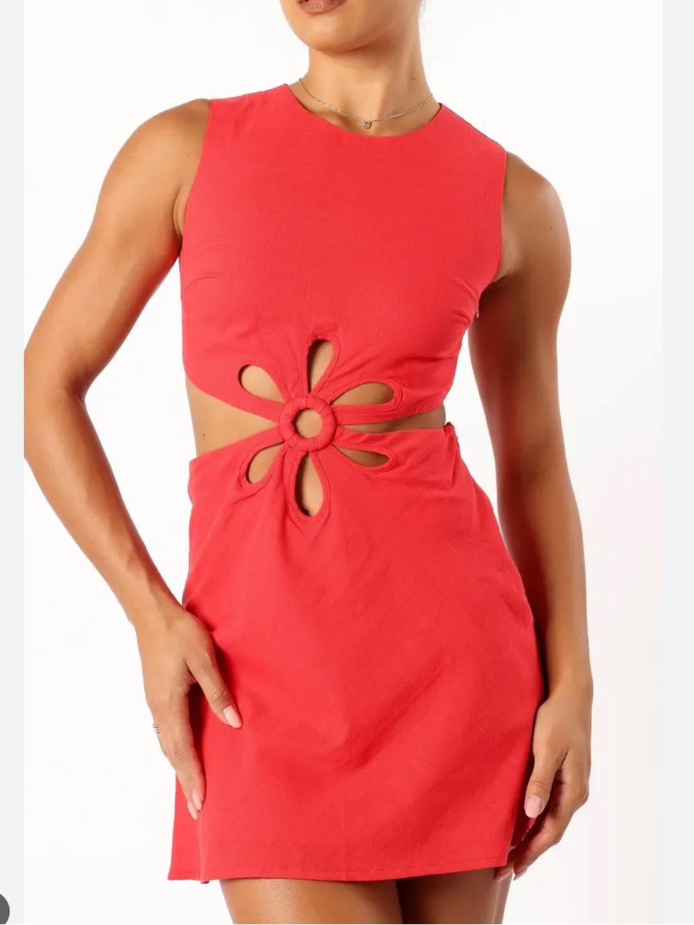 Petal & Pup Sola Cutout Cotton Mini Dress – NWT – Size Medium